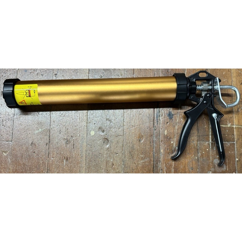 Sealant‎ Sausage Caulking Gun Aluminium-600Ml/20Oz - 12:1 Thrust Ratio (Gold)